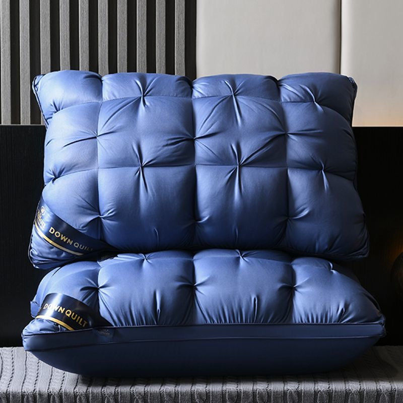 Luxury White Goose Down Pillow Fill Power Fluffy Soft Hotel Feather Pillow