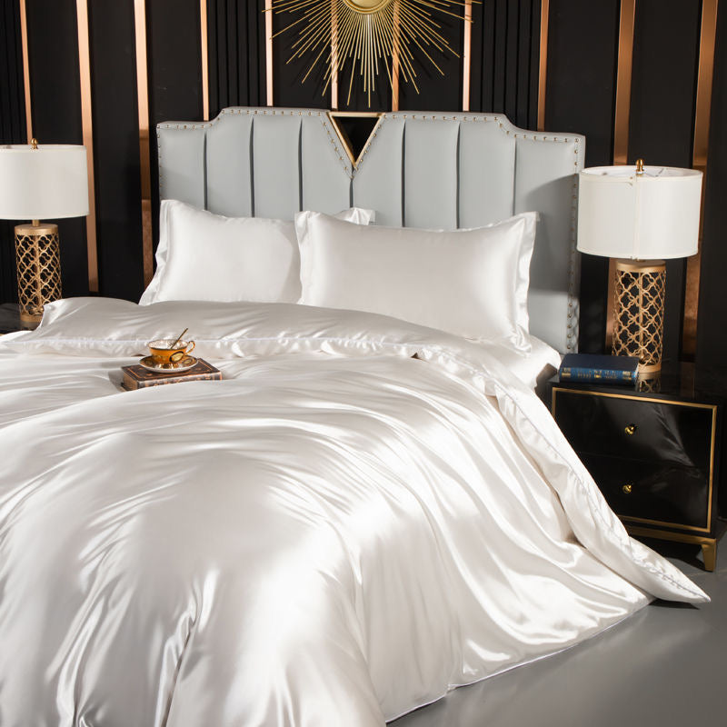 Luxury Cool & Moisture Soft Breathable Mulberry Silk Bedding Set