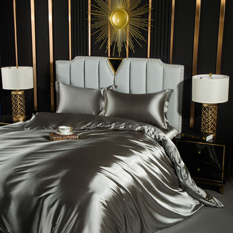 Luxury Cool & Moisture Soft Breathable Mulberry Silk Bedding Set
