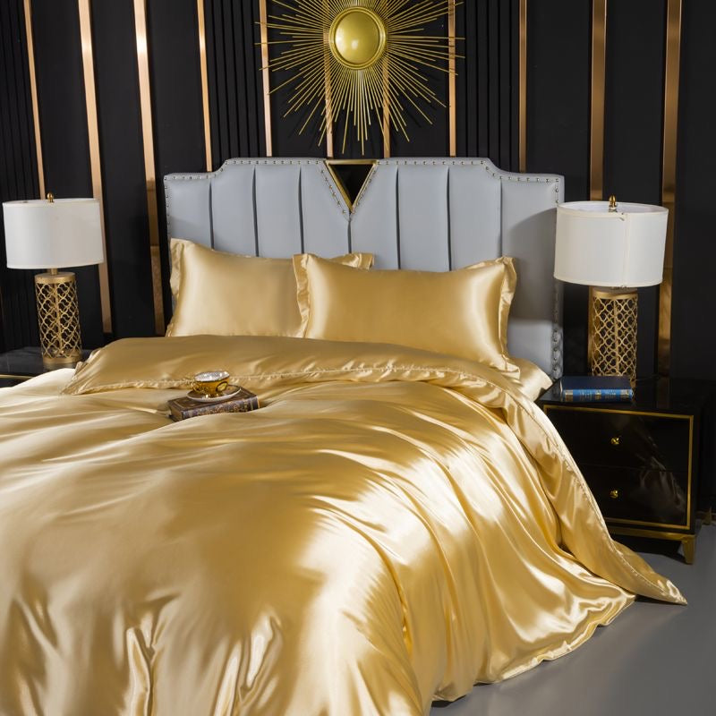 Luxury Cool & Moisture Soft Breathable Mulberry Silk Bedding Set