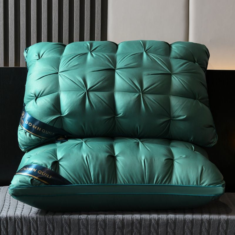 Luxury White Goose Down Pillow Fill Power Fluffy Soft Hotel Feather Pillow