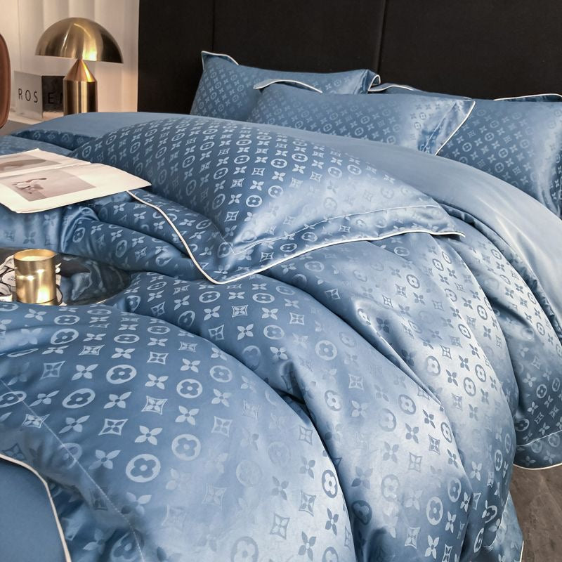 Luxurious Fashion Silky Soft Duvet Cover Bed Set