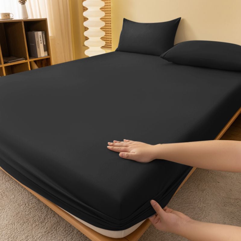 Colorful Comfy Breathable & Cooling Deep Pocket Fitted Bed Sheets Set